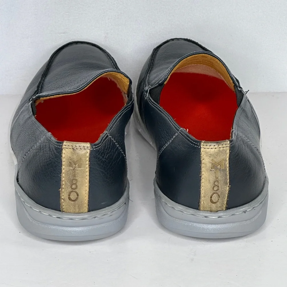 Sandro Moscoloni M180 Navy Blue Racino Leather Loafers Comfort Sz 9 1/2‎